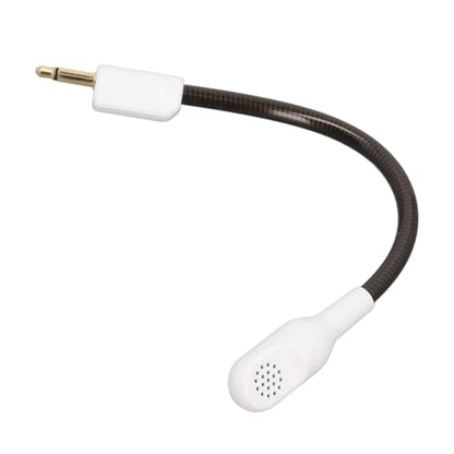 Mic Replacement for BlackShark V2 BlackSharV2 Pro Gaming Headset, 3.5mm Noise Cancelling Game Boom Microphone for BlackShark V2 BlackSharV2 Pro (White) - color: White