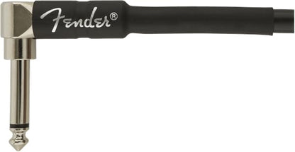 Fender Professional Series Instrument Cable, Guitar Cable, Guitar Accessories, Straight/Angle, Black, 18.6ft - size: 18.6ft, style: Straight/Angle