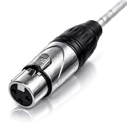 Seismic Audio SARLX-6x6 6-Channel XLR Snake Cable, 6 ft, 6X Female to 6X Male, Color Coded & Numbered, Shielded 22 AWG Copper
