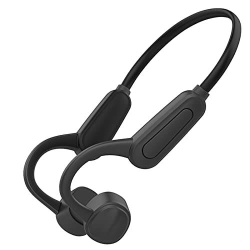 IP68 Underwater Waterproof Swimming Headset Bone Conduction Earphone with MP3 and Bluetooth for Swimmers Open-Ear Elastic Band (Black) - color: Black