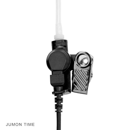 Kenwood Earpiece Surveillance Kit Compatible with Baofeng UV-5R BTECH Retc15/Retevis RT21 RT22 Arcshell AR-5 Walkie Talkie Radio with Big PTT Mic Tansparent Acoustic Tube Headset