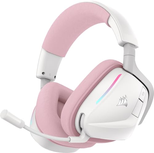 Corsair Void v2 Wireless Bluetooth PC PS5 Switch Gaming Headset – Pink - color: Pink