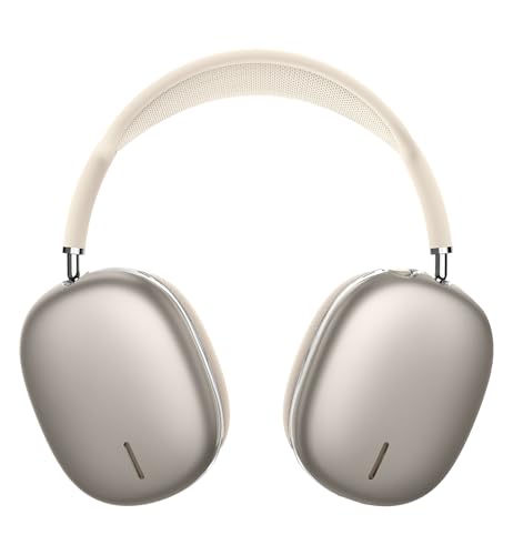 SURITCH for AirPods Max Case, TPU Anti-Scratch Ear Cups Cover, Rugged Shockproof Accessories Protective Cover - Natural Titanium - color: Natural Titanium