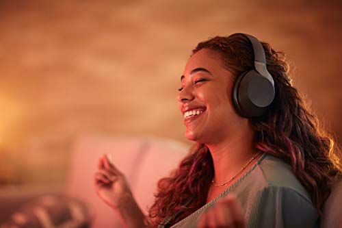 Philips PH805 Active Noise Canceling (ANC) Over Ear Wireless Bluetooth Performance Headphones w/ Hi-Res Audio, Comfort Fit and 30 hours of playtime (TAPH805BK) - style: ANC | 30 hrs batt