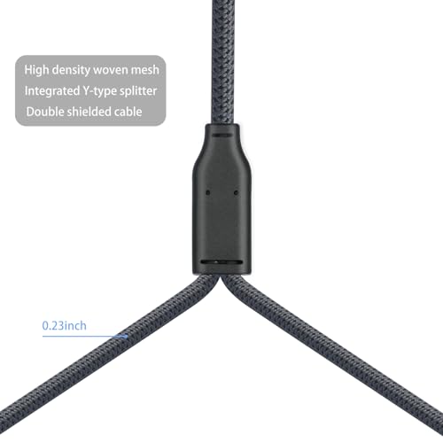 2Ft Right Angle 3Pin XLR Female to Dual 3Pin XLR Male Y Splitter 1 Female to 2 Male Audiao Cable, Mixer, Microphone,Amplifier Y Splitter Cable - color: Right Angle XLR 1 Female to 2 Male, size: 2Ft*1Pack