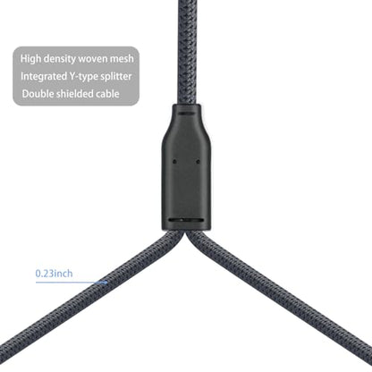 2Ft Right Angle 3Pin XLR Female to Dual 3Pin XLR Male Y Splitter 1 Female to 2 Male Audiao Cable, Mixer, Microphone,Amplifier Y Splitter Cable - color: Right Angle XLR 1 Female to 2 Male, size: 2Ft*1Pack
