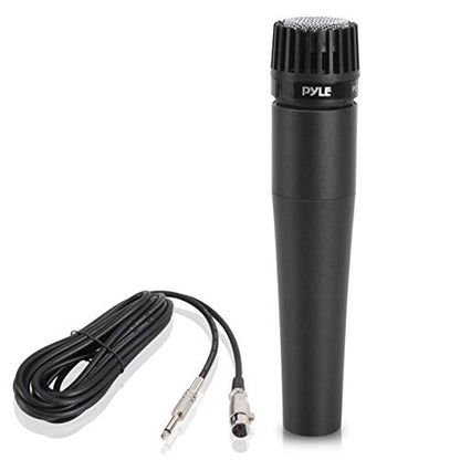 PylePro Dynamic Handheld Microphone, Professional Moving Coil Mic with Built-in Pop Filter, Wide Frequency Response, High Signal Output, Rugged Design, Low Noise Circuitry, 15' ft. XLR Cable Included - style: 1-Pack