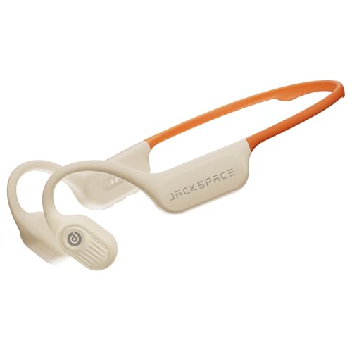 Diving & Swimming Bone Conduction Headphones – IP68 Waterproof, Open-Ear, Built-in MP3 & Bluetooth 6.0, Magnetic Charging, TUV Certified 10m Diving, 15H Playback – Orange - color: Orange