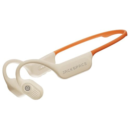 Diving & Swimming Bone Conduction Headphones – IP68 Waterproof, Open-Ear, Built-in MP3 & Bluetooth 6.0, Magnetic Charging, TUV Certified 10m Diving, 15H Playback – Orange - color: Orange
