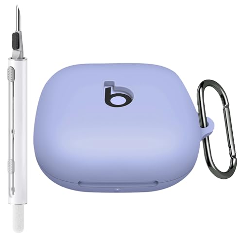 Cover for Beats Powerbeats Pro 2 Case (Hyper Purple) | with Cleaning Kit and Carabiner, Soft Silicone Shockproof Protective Case Cover for Powerbeats Pro 2 - color: Hyper Purple