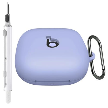Cover for Beats Powerbeats Pro 2 Case (Hyper Purple) | with Cleaning Kit and Carabiner, Soft Silicone Shockproof Protective Case Cover for Powerbeats Pro 2 - color: Hyper Purple