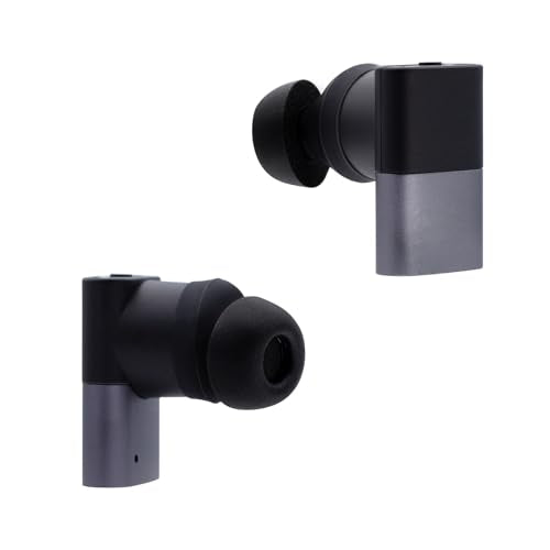 Replacement Eartips for Status Pro X/Between 3ANC/Audio Between Pro Earbuds | Mermoy Foam Ear Tips 3 Pairs (S/M/L) Black