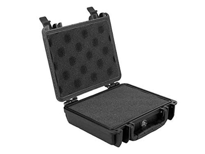 Monoprice Weatherproof Hard Case - With Customizable Foam, 7 x 6 x 2 Inch, Black - Pure Outdoor Collection - color: Black, size: 1 Liter, style: Case
