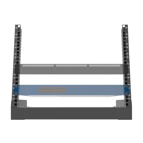 8U Desktop Server Rack 2-Post Free Standing Tabletop Rack 19"W - size: 8U