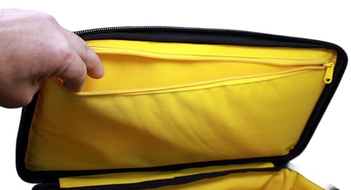 Loudmouth 12 Slot Microphone Case with Foam | Rugged Padded Bag For Wired and Wireless Mics | 16" x 11" x 7.75"