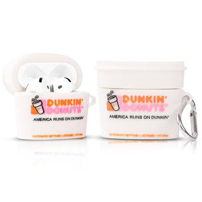 Cute Case for AirPods 4th Generation, for AirPods 4 Wireless Earbuds, XMBYGY Silicone Cartoon Charging Case Shockproof Protective Headphones Cover with Carabiner for Man Woman Teen - color: DNUK