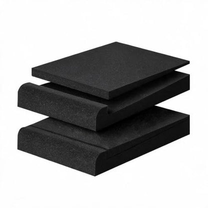 2 Pack Acoustic Isolation Pads, Studio Monitor Speaker Isolation Foam Pads, High Density Acoustic Foam Suitable for 6-8 Inch Speakers for Sound Improvement Prevent Vibrations (for 6''-8'' Speakers) - size: for 6''-8'' Speakers