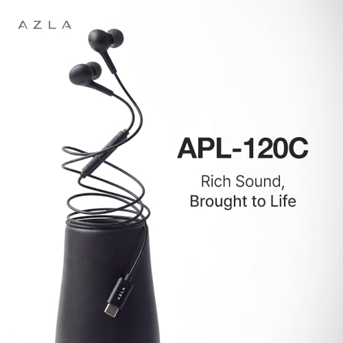 AZLA APL-120C USB-C Wired Earbuds with Mic for Apple iPhone 17/16/15