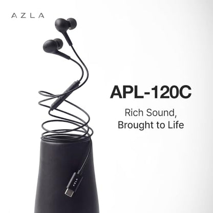 AZLA APL-120C USB-C Wired Earbuds with Mic for Apple iPhone 17/16/15