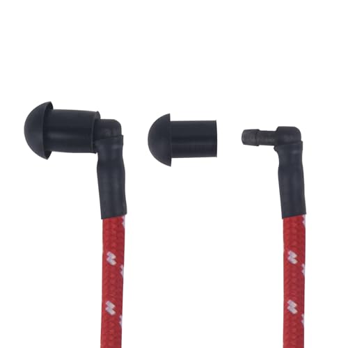 WODASEN Replacement Braided Nylon Fiber Acoustic Coil Tube Moisture Resistant Waterproof Color for Radio Earpiece (Red-2) - color: Red-2