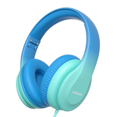 JoySpark Kids Headphones for School Toddler, 3.5mm Jack, Gradient Blue - color: Gradient Blue