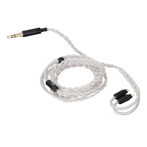 ZJchao Premium Detachable 3 5mm to 0 78mm 2 Pin IEM Cable 1 2m Silver Plated Copper Wire for QDC TFZ Custom in Ear Monitors Enhanced Clarity Design