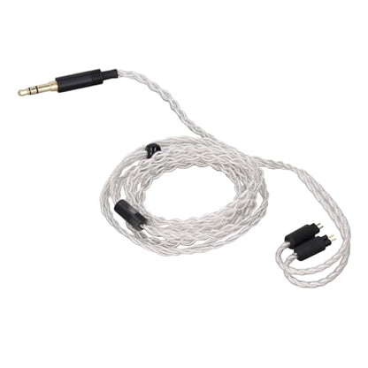ZJchao Premium Detachable 3 5mm to 0 78mm 2 Pin IEM Cable 1 2m Silver Plated Copper Wire for QDC TFZ Custom in Ear Monitors Enhanced Clarity Design