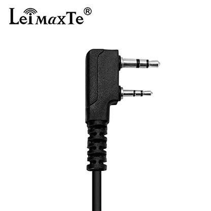 Walkie Talkie Headset Compatible with Baofeng, Kenwood Two Way Radio with Mic PTT Surveillance Earpiece, C-Ring - color: C Ring
