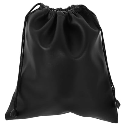 Pu Headphone Storage Bag Large Capacity Over-Ear Headset Pouch Waterproof Protective Portable Carrying Case for Travel and Daily Use Black