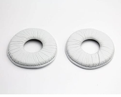 MDR-ZX100 Earpads Replacement Protein Wrinkle PU 70mm Ear Pads Cushions Cover Repair Parts Compatible with Sony MDR-ZX310 ZX330BT ZX110 ZX310 ZX300 ZX600 V150 V300 Headphones (White) - color: White