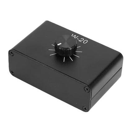 Zunate Line Volume Attenuator, 6.35mm 1/4 Inch Inline Audio Level Controller with Knob, Passive Signal Adjuster for Dynamic Microphones, Guitars, Keyboards, Studio Monitor Line Control