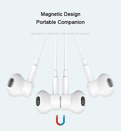 BENEWY in-Ear Headphones, 3.5mm Earphones Wired Earbuds with Microphone | Noise lsolating, High Definition, Pure Sound for iPhone, iPad,Smartphone, MP3 Players,Tablets Laptops and Other Audio Devices - color: A-White