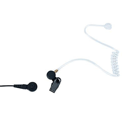 Nipple Earpiece Compatible with Motorola CP200 CP200D | Nipple tube, in-line PTT mic, PU cable, 3.5mm monitor; Compatible with Motorola CLS1110 BPR40 CP185 RMU2040
