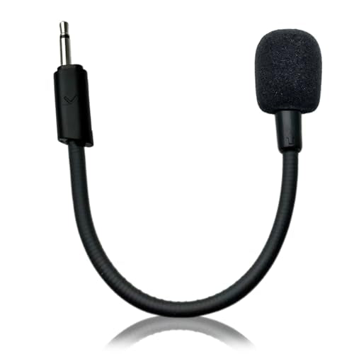 Replacement Game Microphone for JBL Quantum 100 Headsets | For PS5 PS4 PC Xbox MAC, Detachable Noise Cancelling, Game Voice Mic Boom, 2.5mm Jack, Black