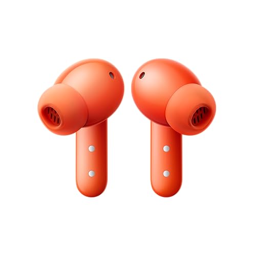 CMF By Nothing Buds 2 48dB Hybrid ANC True Wireless Earbuds, Strong and Comfort Noise Cancelling, Ultra Bass and Dirac Sound, in-Ear Detection, 55H Playtime, 6ENC Mics, Bluetooth 5.4 Light Orange - color: Light Orange