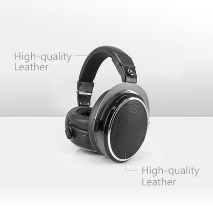 Yo-Tronics YTH-880 Wired Over-Ear Headphones, Hi-Res Studio Monitor, 50mm Driver 3.5/6.3mm Wired Audio Jack with 9.8ft Cable for Electronic Drum Stereo Deep Bass Keyboard Guitar, Black - color: YTH-880 EDM