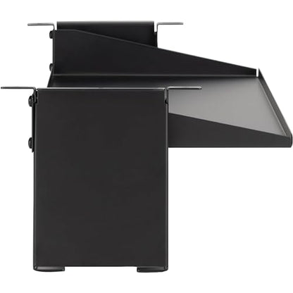 On-Stage WSA7520 Two-Space Rack Mount (Under-Furniture 2U Rack Bracket with Optional Shelf, Securely Holds Rackmount Components, WS7500 Workstation Accessory, Steel Construction, Black)