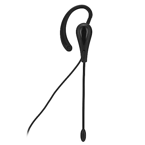 Single Ear Headset with Microphone, Wired, Noise Cancelling, Lightweight, Type-C, for Call Center Office