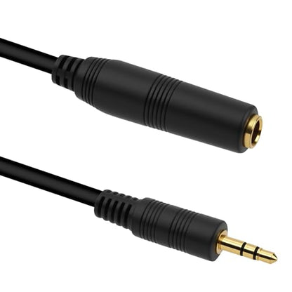 GEEKRIA 3.5mm (1/8'') Male to 6.35mm (1/4'') Female Headphones Plug Adapter, Conversion Audio, Cord Compatible with Phone, Laptop, Headphones - Stereo Audio Connector (30cm)