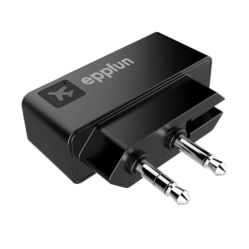 Professional Bluetooth 5.2 Transmitter for Airplane, Dual Connection Wireless Audio Adapter with aptX Low Latency/Aptx HD for Earbuds/Headphones