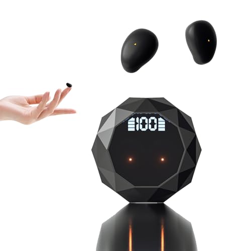 Xmenha Smallest Bluetooth Mini Small Invisible Earbuds Wireless Bluetooth Hidden for Work Micro Tiny Discreet Earbuds for Small Ears