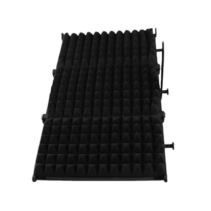 Portable Microphone Isolation, Adjustable Angle Sound Absorbing Panel with High Density Sponge for Vocal Recording and Noise Reduction (3 panel) - size: 3 panel