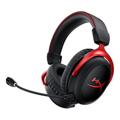 HyperX Cloud II Wireless - PC, PS5, PS4용 게이밍 헤드셋, 최대 30시간 지속되는 배터리, DTS 헤드폰: X 공간 오디오, 메모리 폼, 마이크 모니터링 기능이 있는 탈착식 노이즈 캔슬링 마이크 - size: Wireless, style: 무선