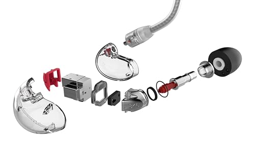 Shure SE846 Gen 2 Sound Isolating Wired Earphones - Clear | Flagship in-ear monitors with four drivers and customizable sound; includes 64-inch detachable cable - color: Clear, style: Gen 2