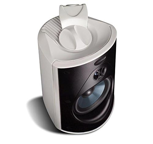 Polk Audio Atrium 5 Outdoor Speakers with Powerful Bass (Pair, White) - color: White, size: 2 Speakers, style: Atrium 5