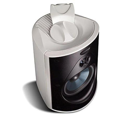 Polk Audio Atrium 5 Outdoor Speakers with Powerful Bass (Pair, White) - color: White, size: 2 Speakers, style: Atrium 5