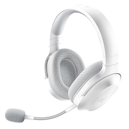 Razer Barracuda X Wireless Gaming & Mobile Headset (PC, PlayStation, Switch 2, Android, iOS): 2.4GHz Wireless + Bluetooth - 40mm Drivers - 50 Hr Battery - Mercury White (Renewed)