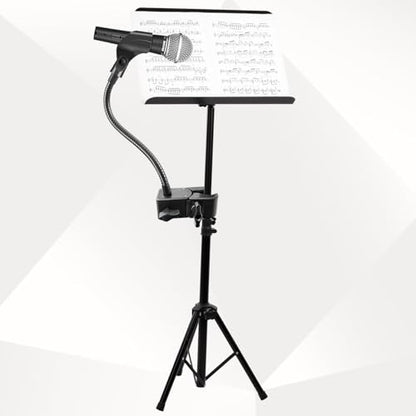 Microphone Stand, Versatile Mic Arm for Desk Pole Tripod, Gooseneck Mic Stand Desk Mount with Super Clamp Mic holder and 3/8" to 5/8" Adapter, Fits for Blue Snowball and Other Microphones (21 Inch) - size: 21 Inch