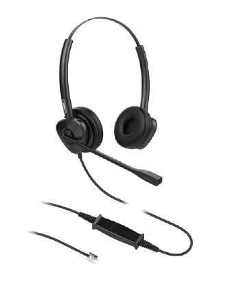Fanvil - HT302 QD to RJ9 Dual Headset, HD Audio, All-Day Comfort, Wide Compatibility