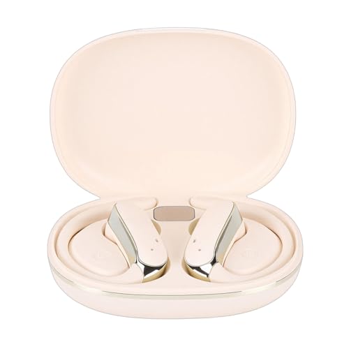 Diydeg Wireless Earbuds, IP54 Waterproofing BT5.49 Sport Headphones with Earhooks, No Sound Leakage, Touch Control Earphones for Gym, Running, Meeting, Workout (Gold) - color: Gold